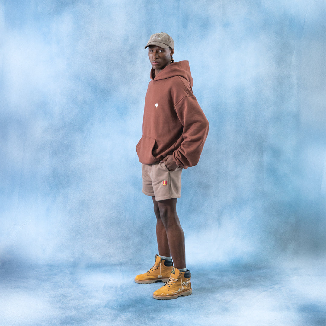 Hoodie chocolate bordado