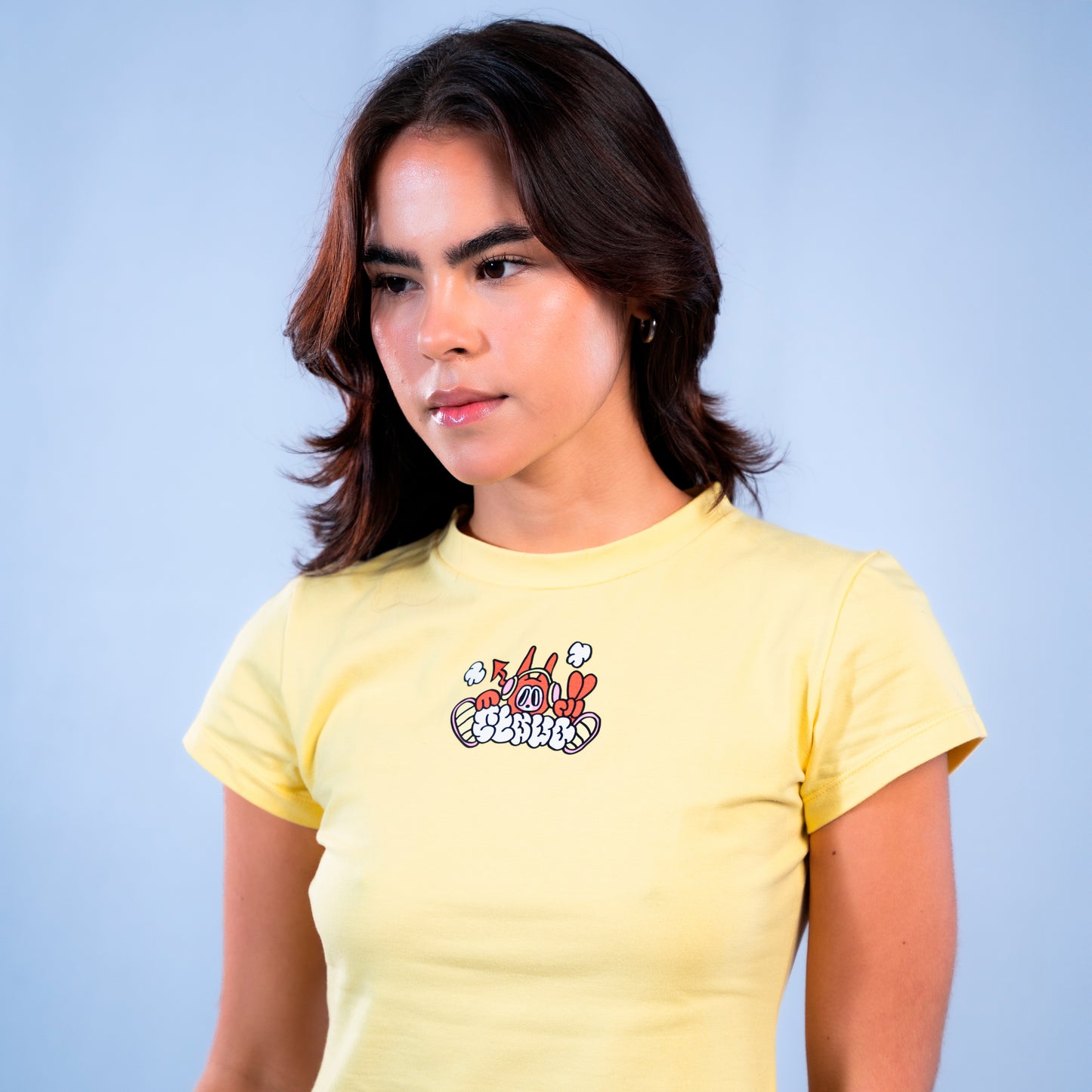 Baby tee amarilla