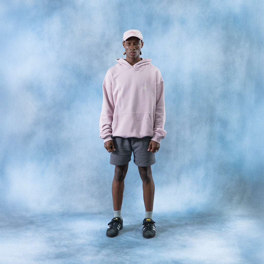Hoodie rosa bordado