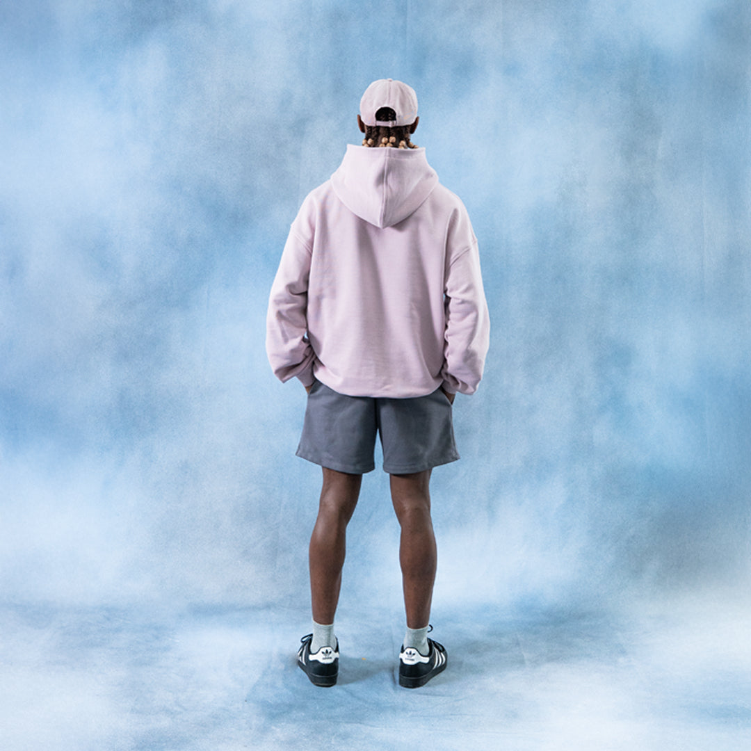 Hoodie rosa bordado