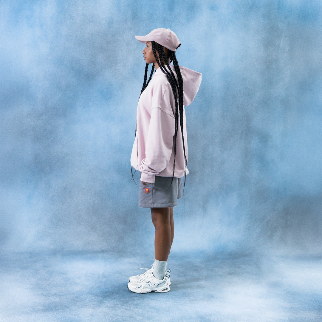 Hoodie rosa bordado