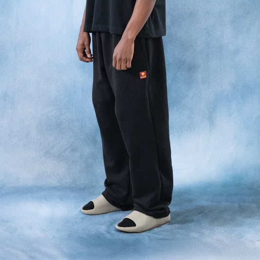 Jogger negro wide leg