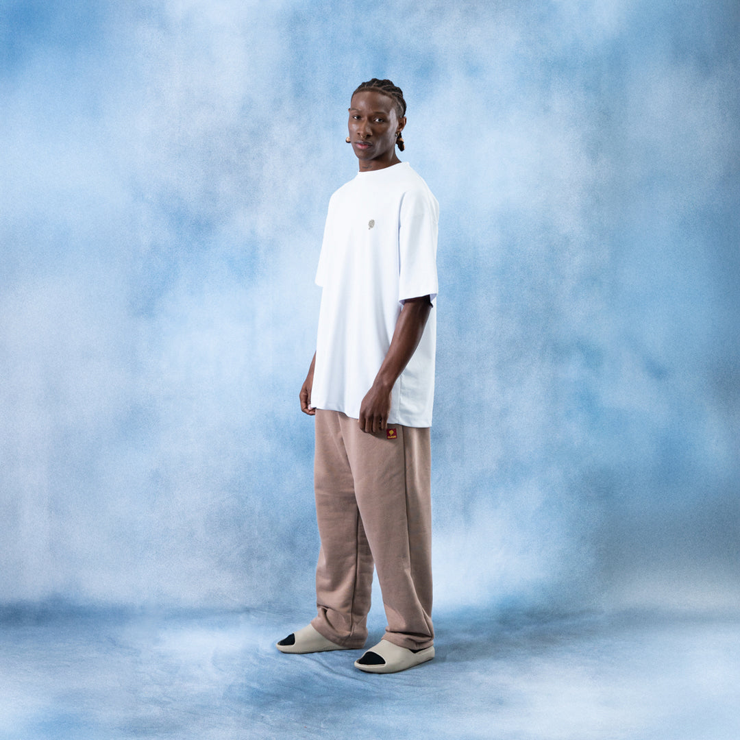 Jogger mocca wide leg