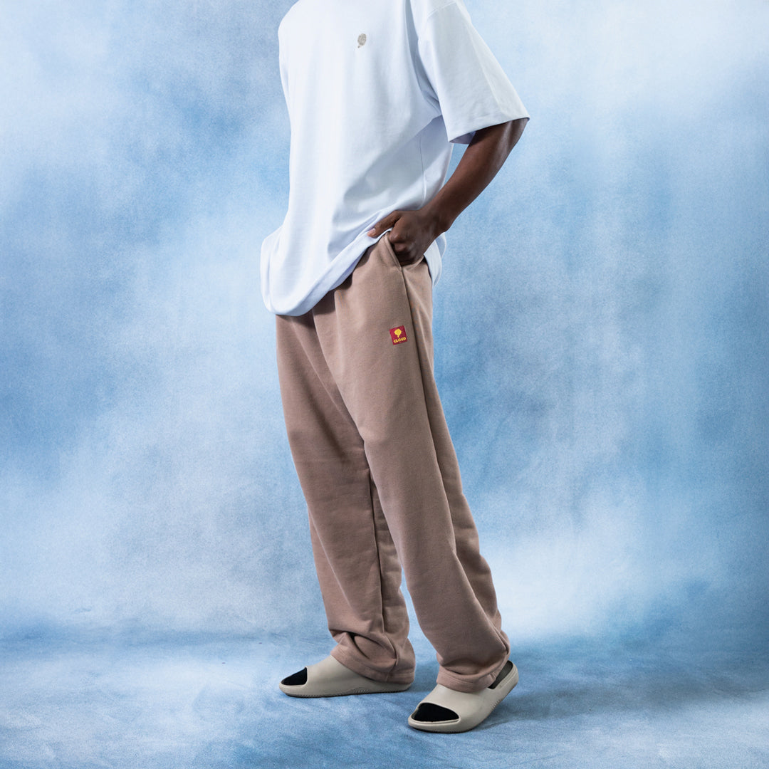 Jogger mocca wide leg