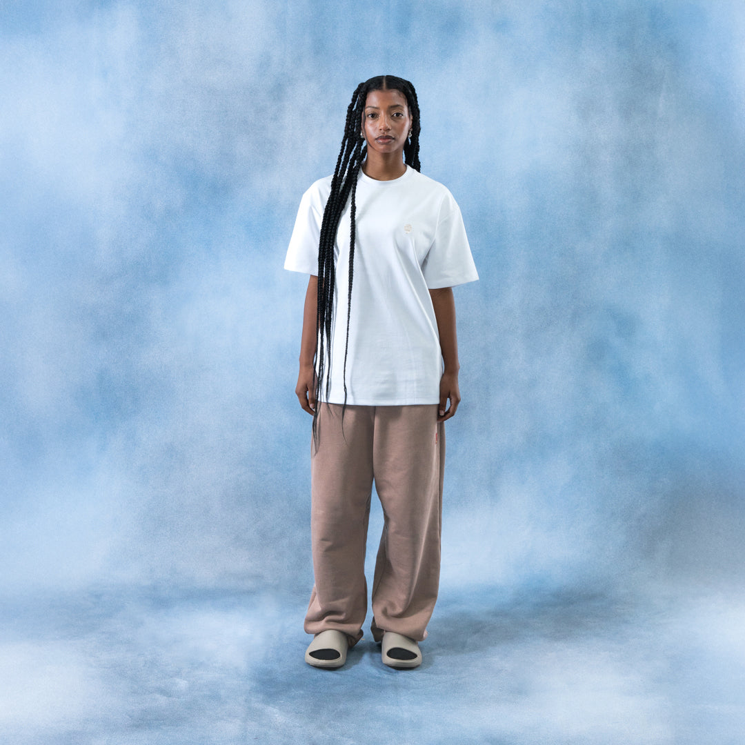 Jogger mocca wide leg