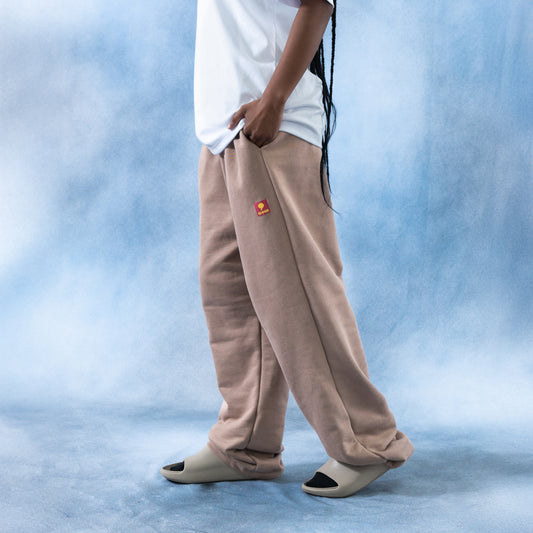 Jogger mocca wide leg