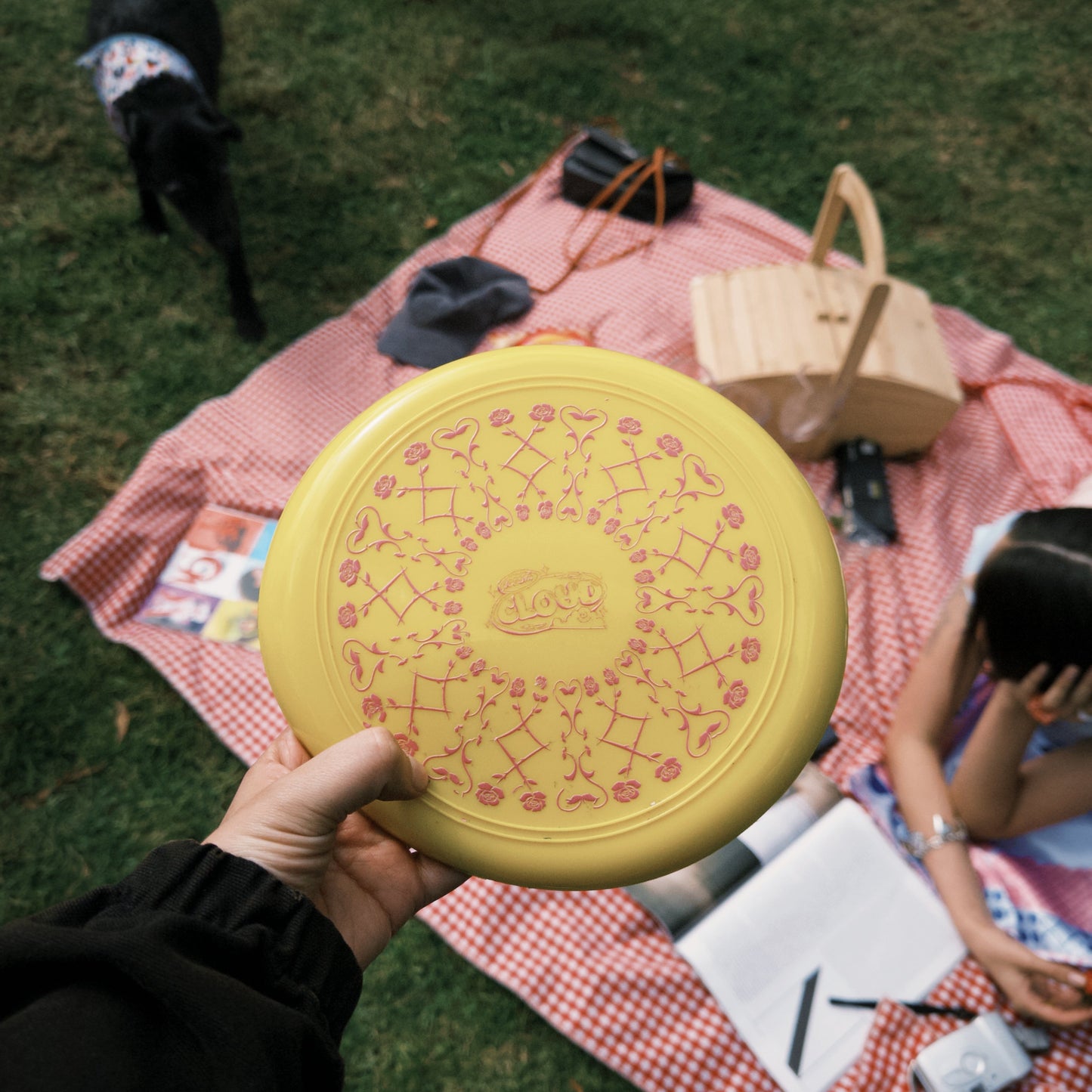Frisbee caramelo