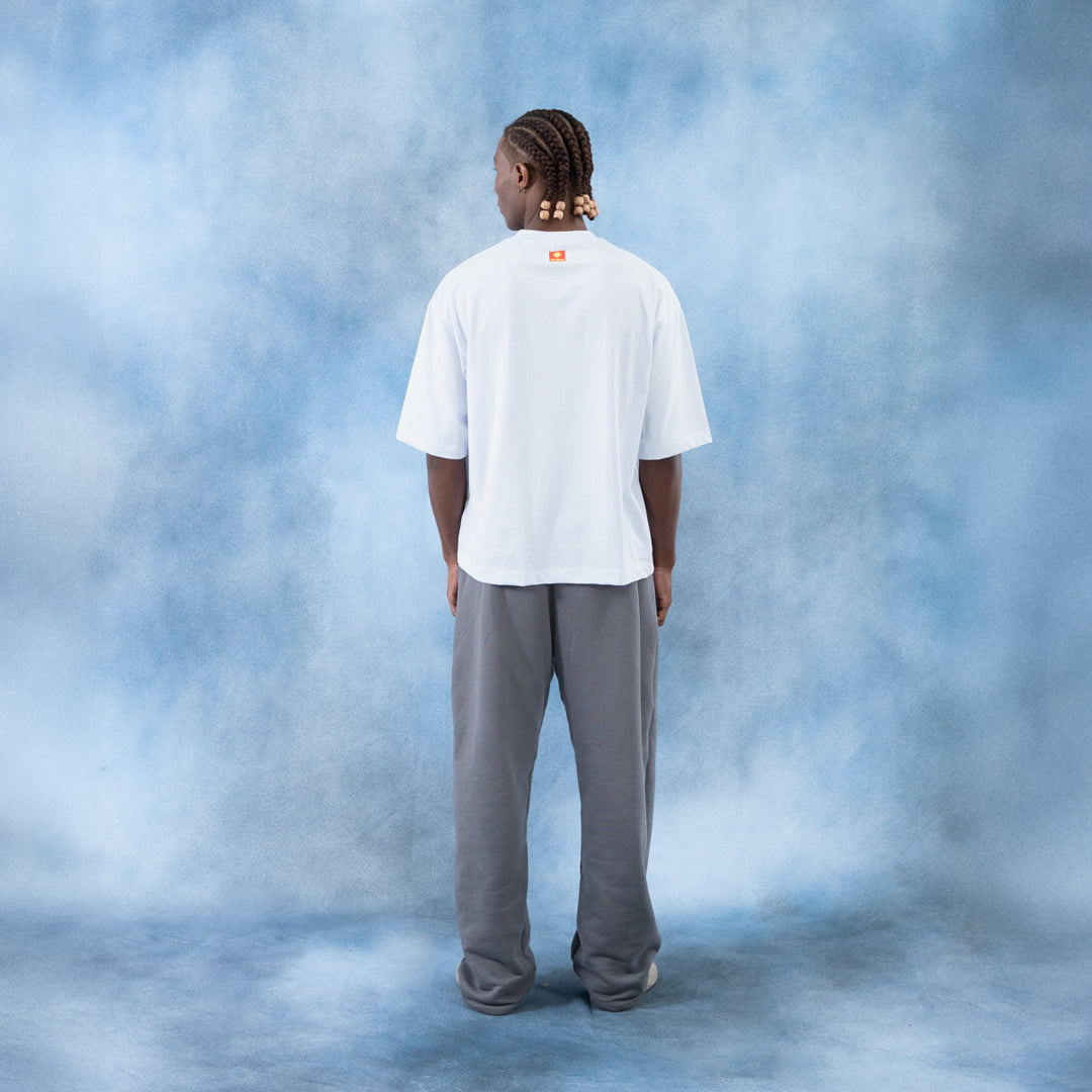 Jogger gris wide leg