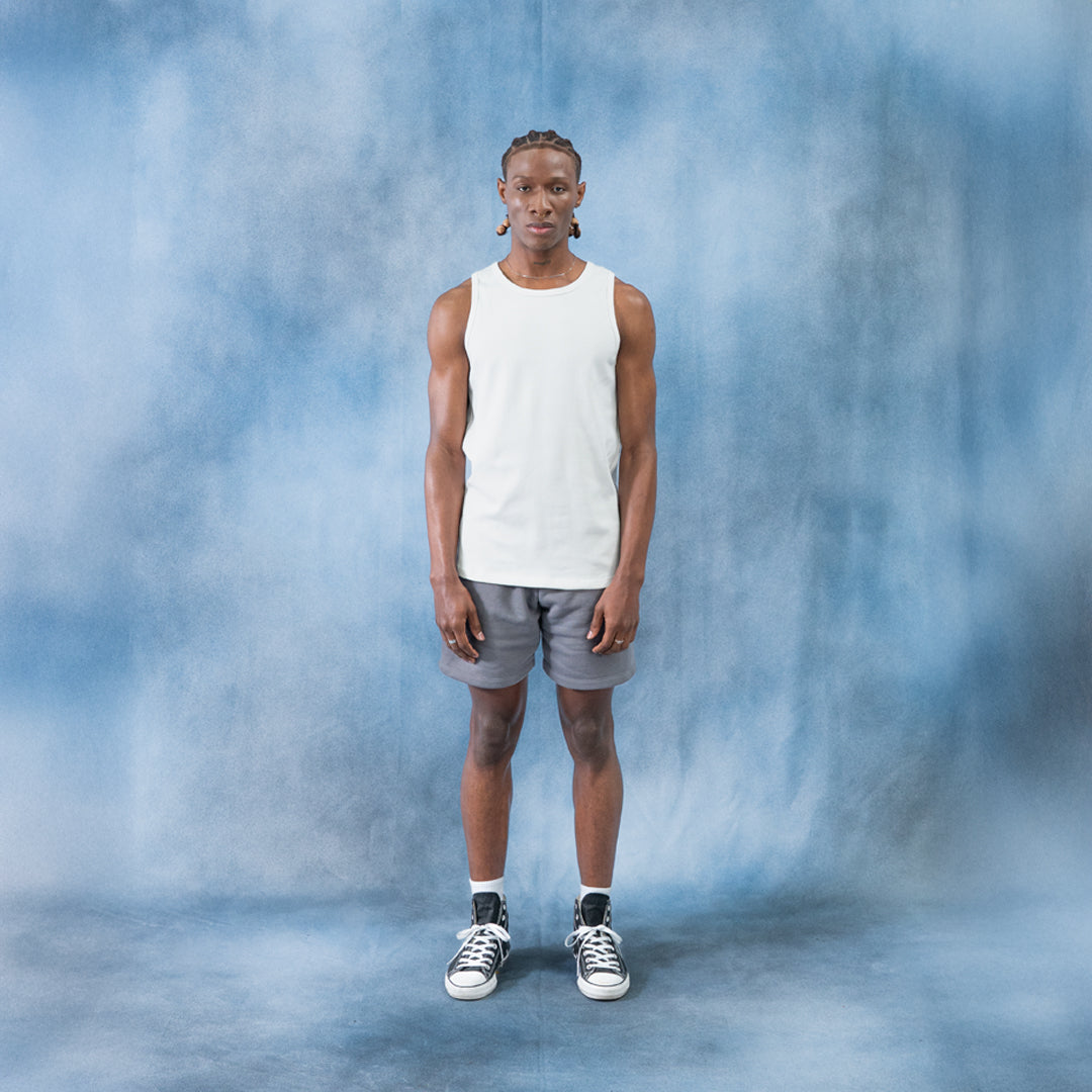 Short gris oversize