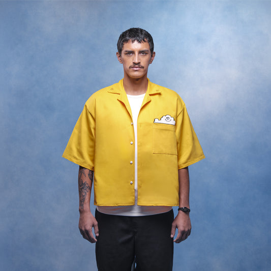 Camisa de botones nube amarilla
