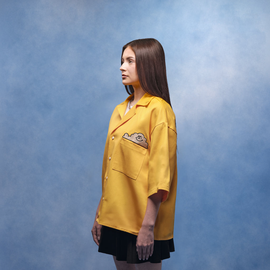 Camisa de botones nube amarilla