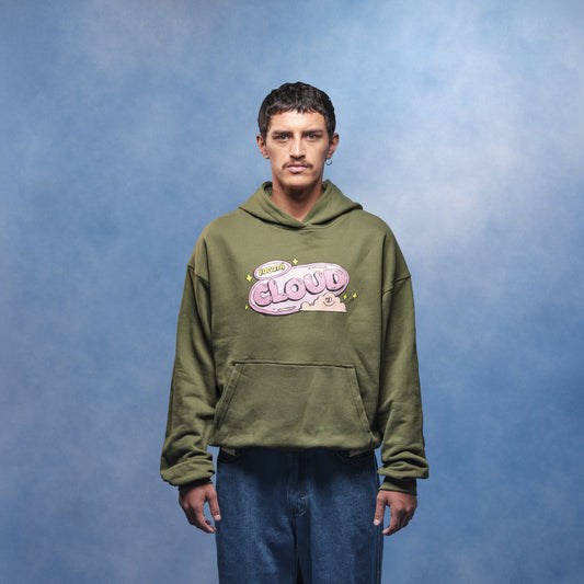 Hoodie verde caramelo