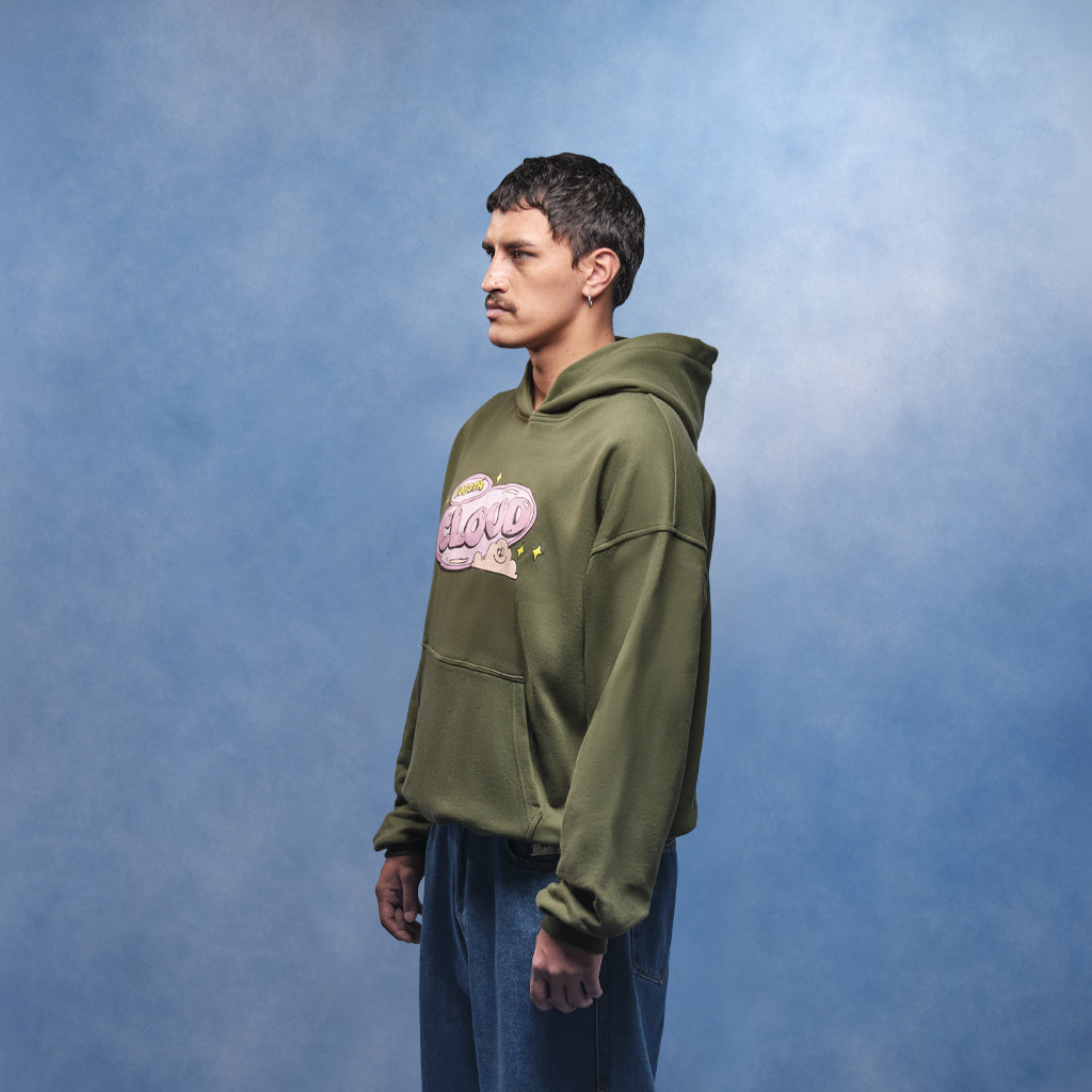 Hoodie verde caramelo