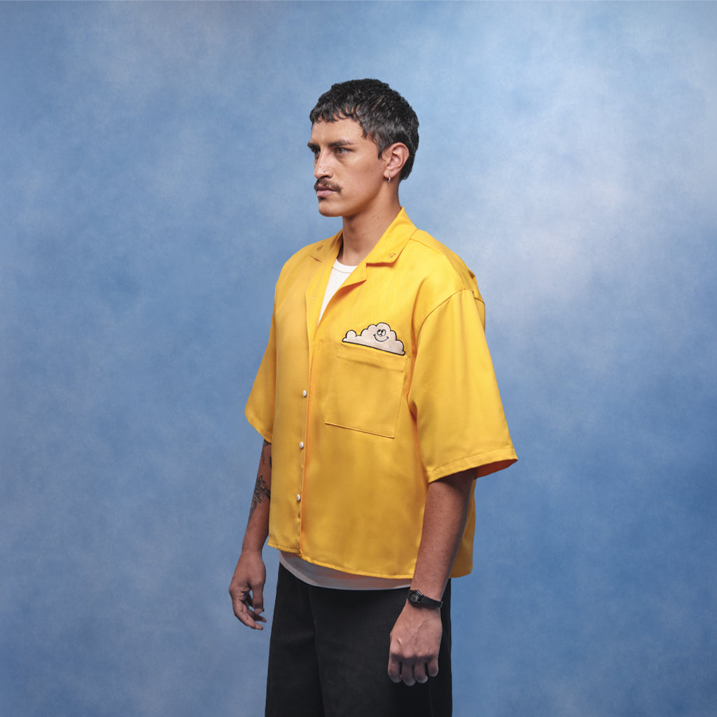 Camisa de botones nube amarilla