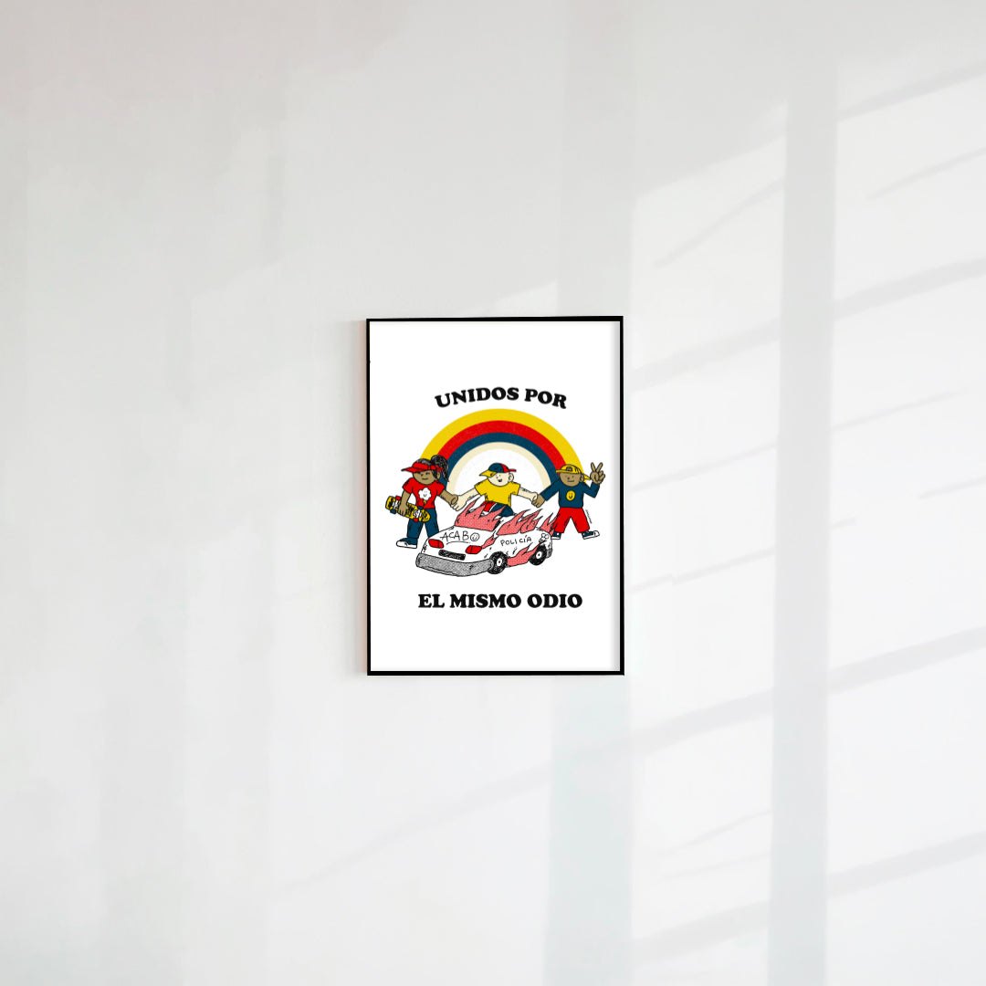 Postal Unidos por el mismo odio (Papel 75g)
