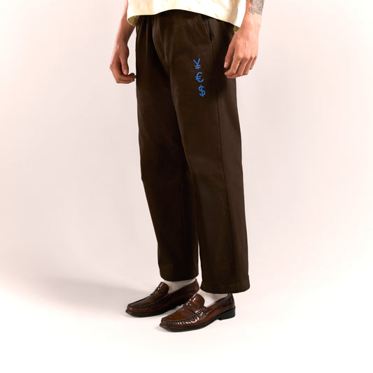 Pantalón vigilante café