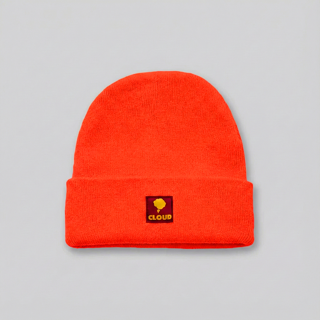 Beanie Clásico naranja neón