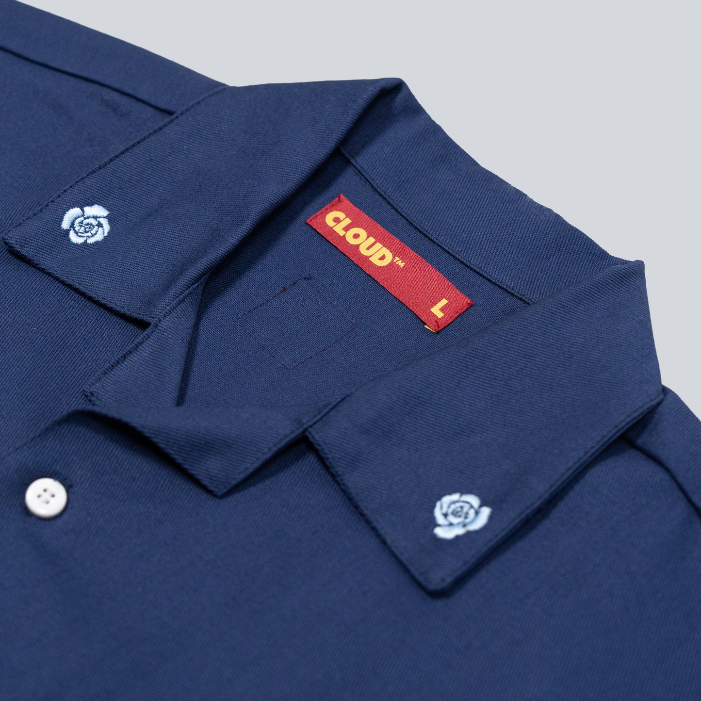 Camisa de botones nube azul