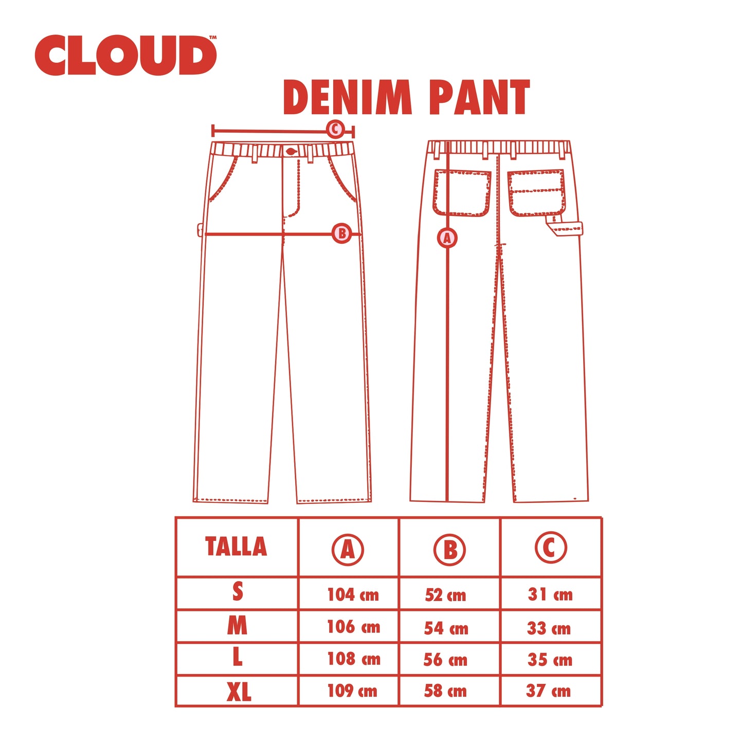 Denim pant cloud