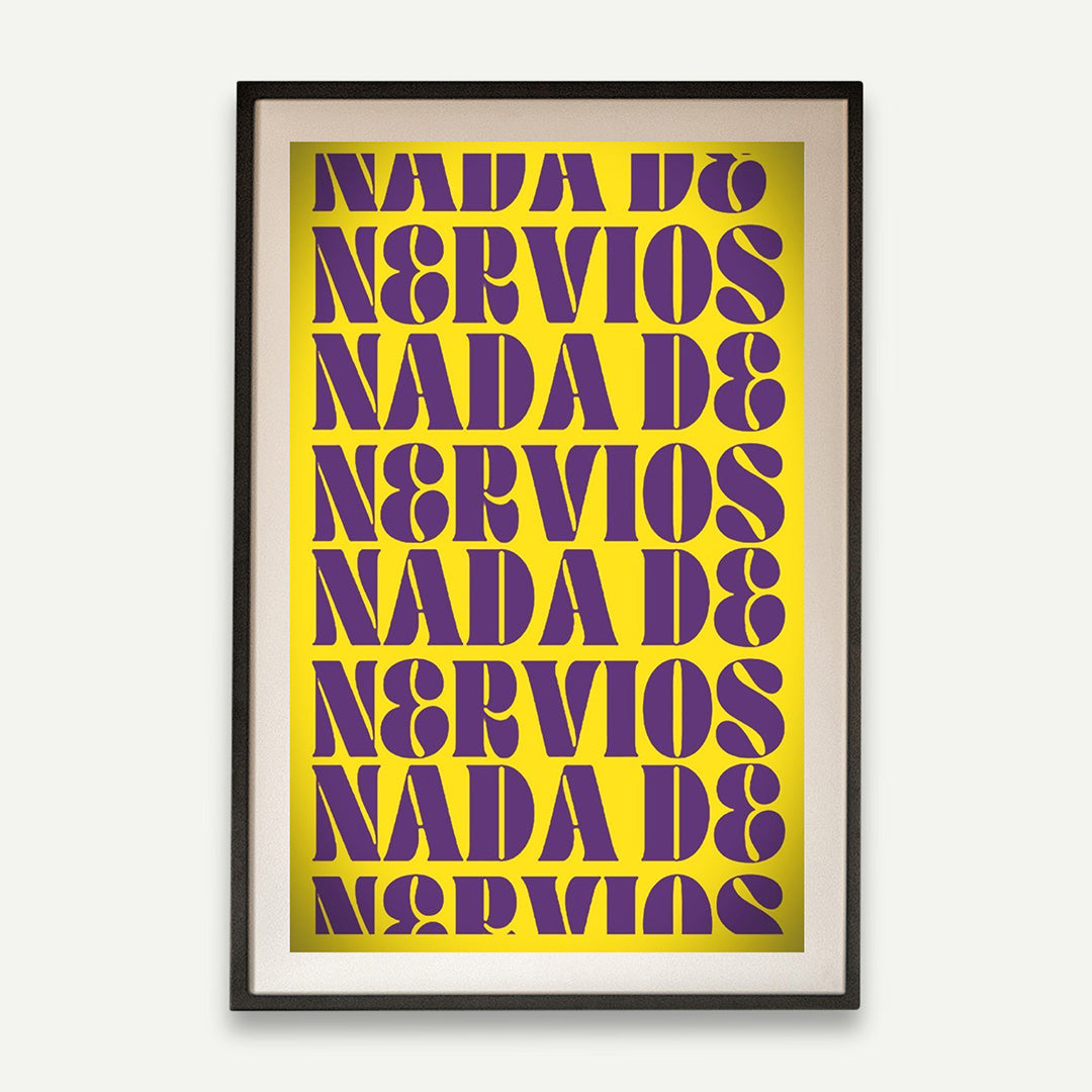 Print nada de nervios amarillo