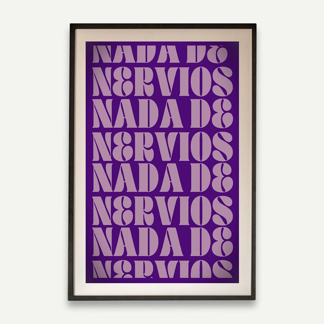 Print Nada esta escrito morado