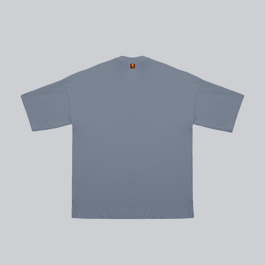 Camiseta BLOCK gris sobre gris regular fit