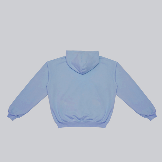 Hoodie BLOCK azul sobre azul