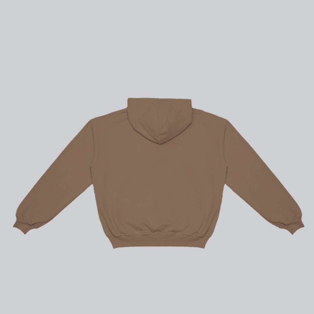 Hoodie BLOCK mocca