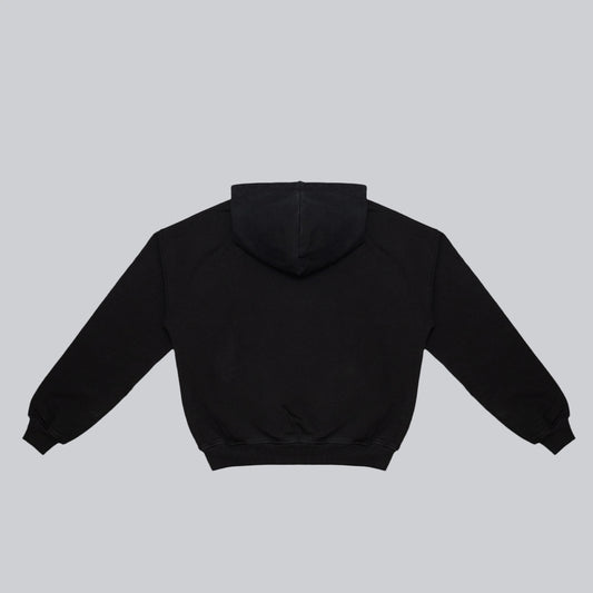 Hoodie BLOCK negro sobre negro