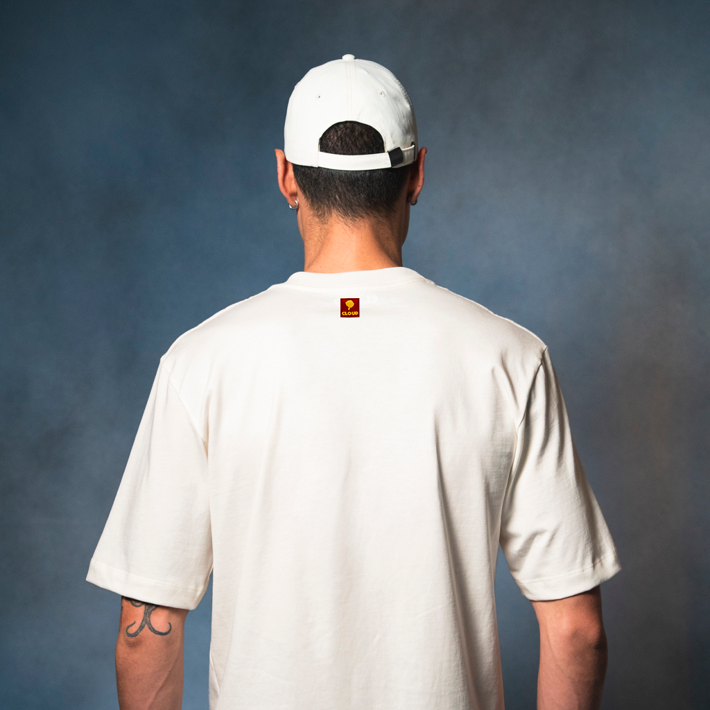 Camiseta nube marfil