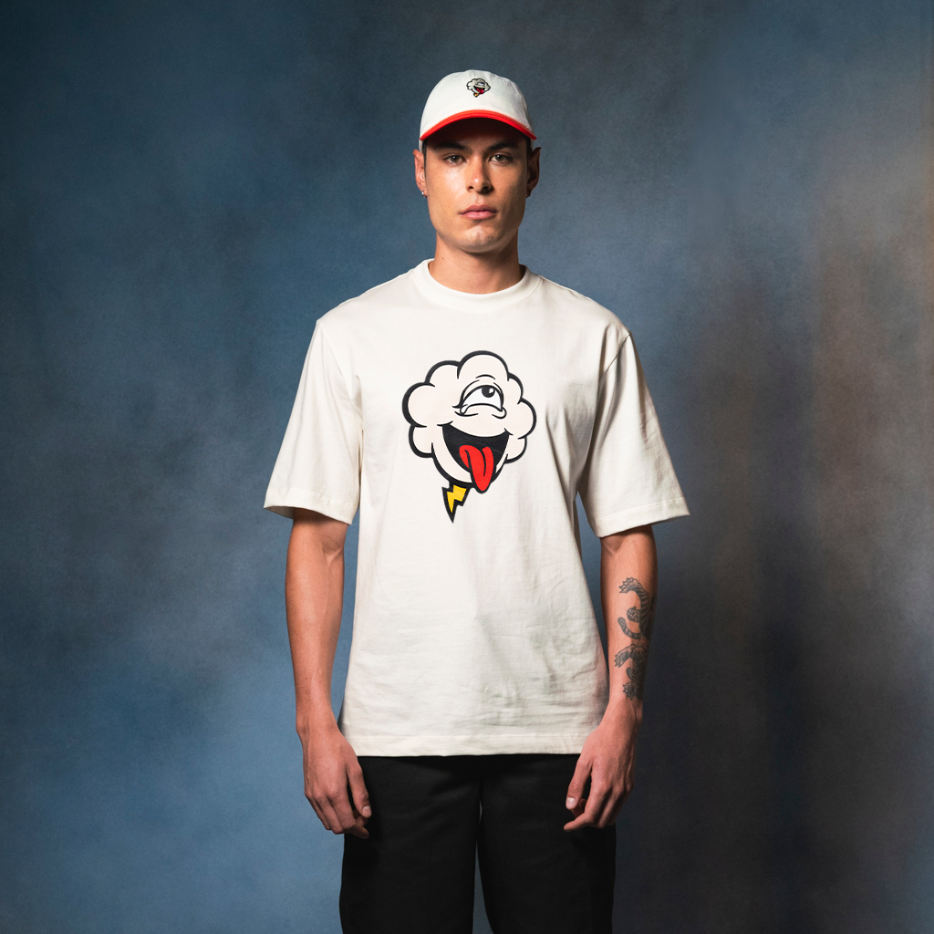 Camiseta nube marfil