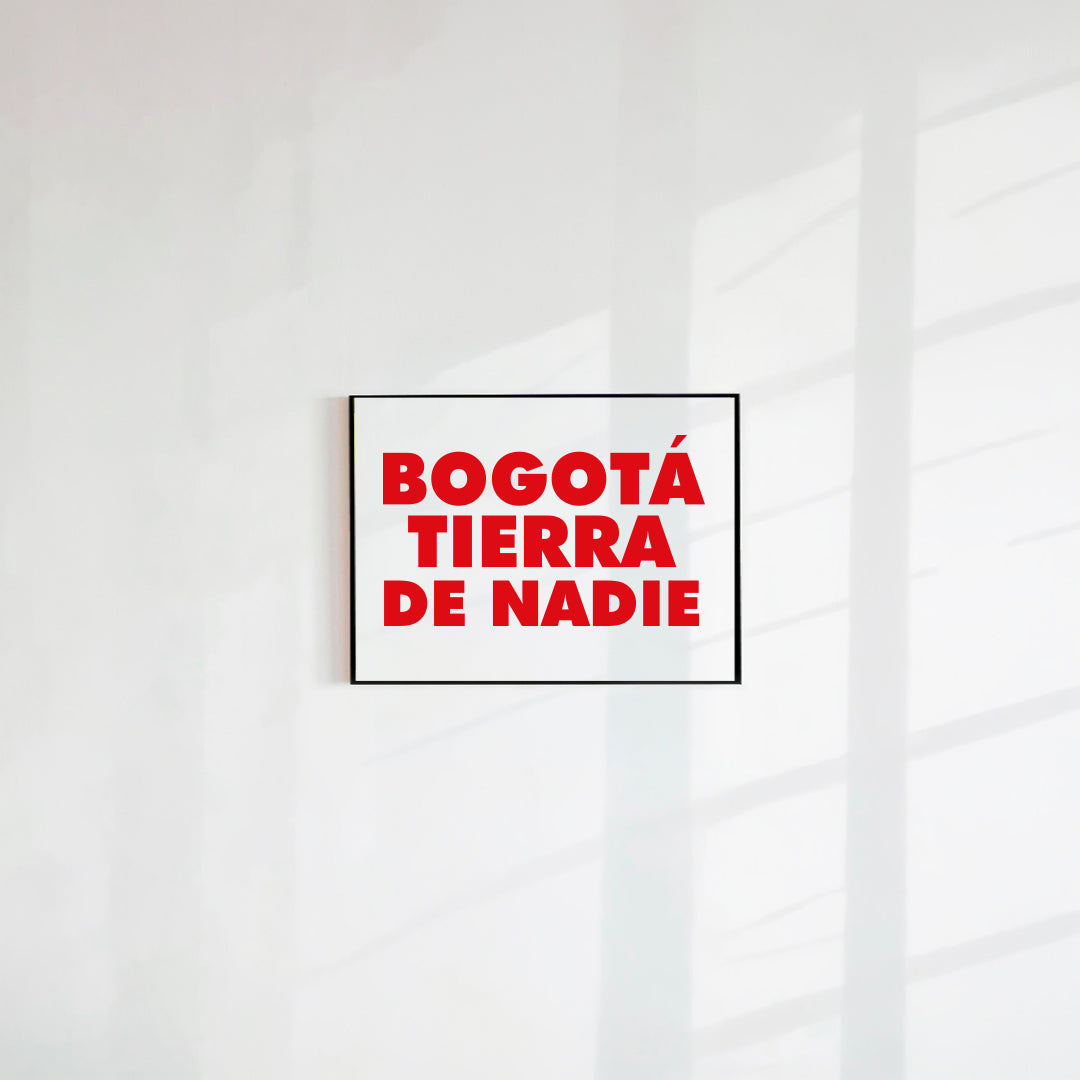 Postal Bogotá tierra de nadie (Papel 75g)