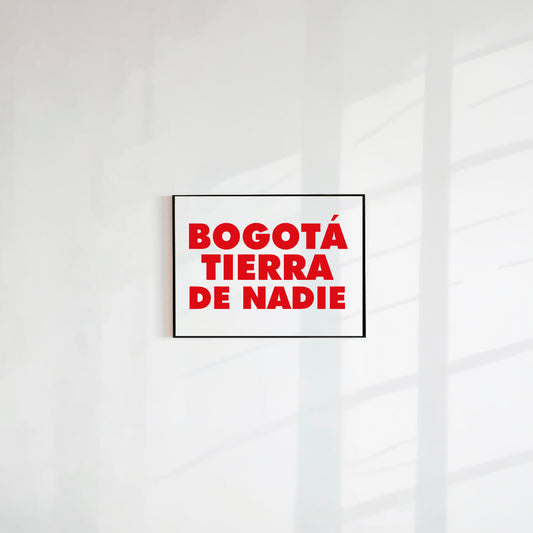 Postal Bogotá tierra de nadie (Papel 75g)