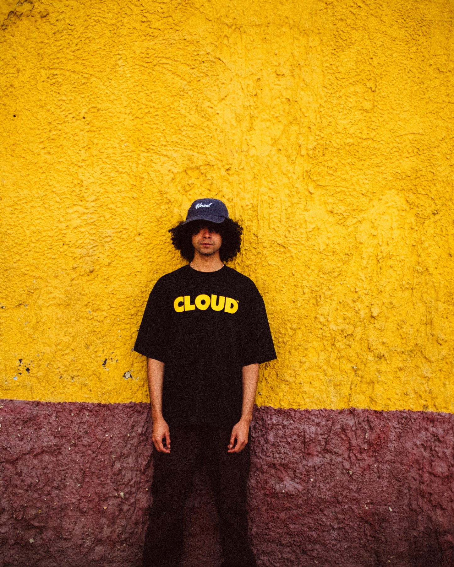 Camiseta BLOCK amarillo sobre negro (Preventa)