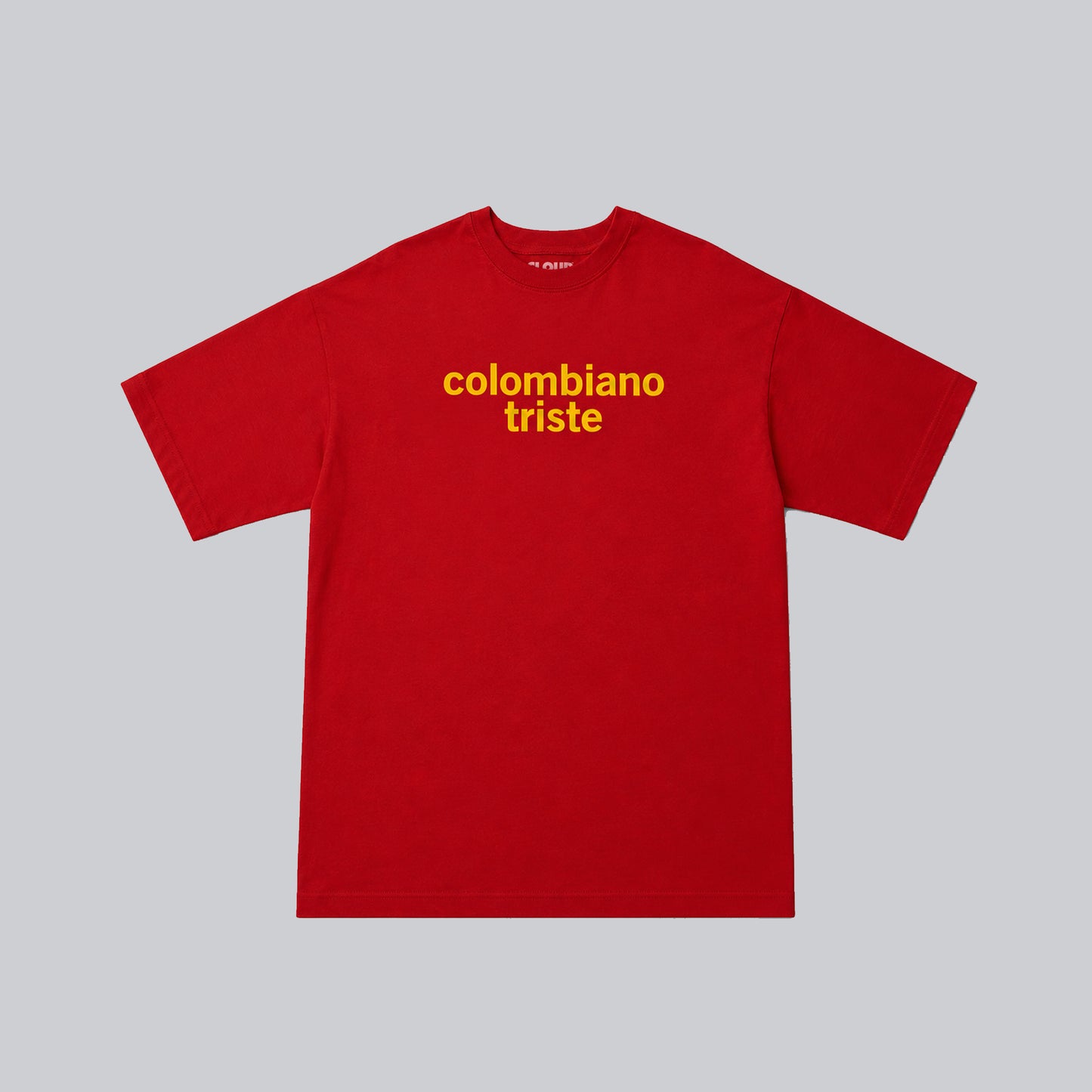 Camiseta colombiano triste roja