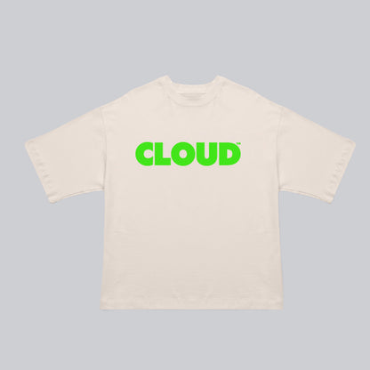 Camiseta BLOCK verde neón sobre blanco (Preventa)