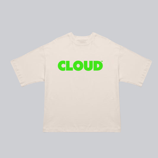 Camiseta BLOCK verde neón sobre blanco (Preventa)