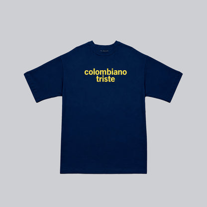 Camiseta colombiano triste navy