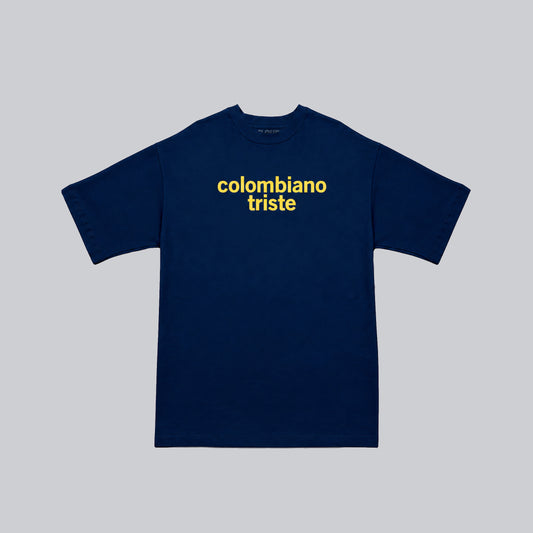 Camiseta colombiano triste navy