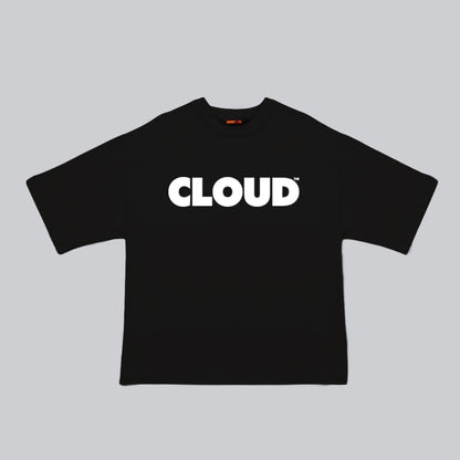 Camiseta BLOCK blanco sobre negro