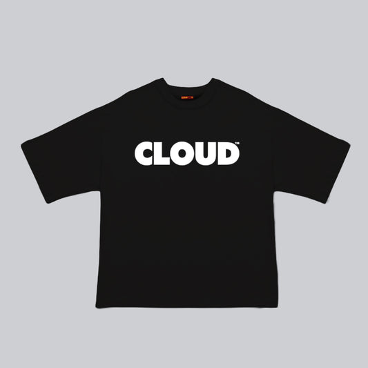 Camiseta BLOCK blanco sobre negro