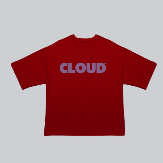 Camiseta BLOCK morado sobre rojo (Preventa)