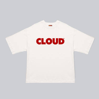 Camiseta BLOCK rojo sobre blanco