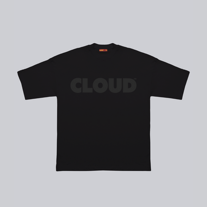 Camiseta BLOCK negro sobre negro regular fit