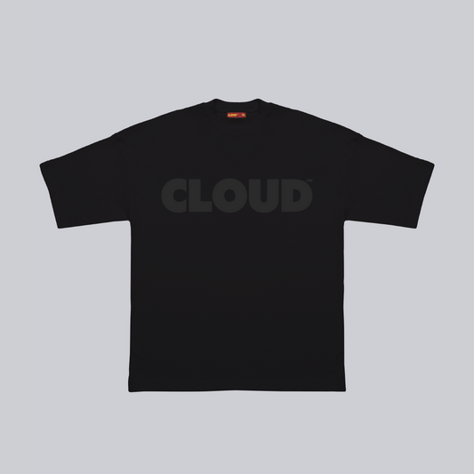 Camiseta BLOCK negro sobre negro regular fit