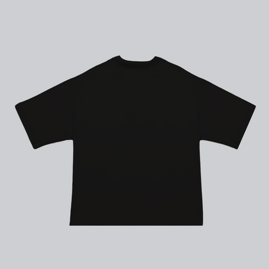 Camiseta BLOCK blanco sobre negro