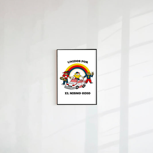 Postal Unidos por el mismo odio (Papel 75g)