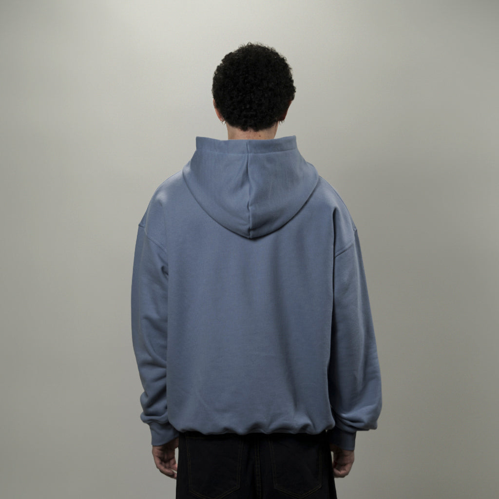 Hoodie BLOCK azul sobre azul