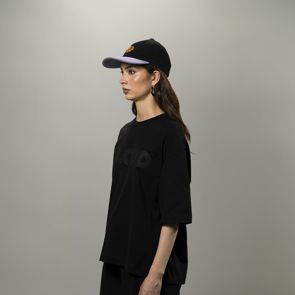 Camiseta BLOCK negro sobre negro regular fit