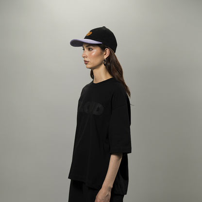 Camiseta BLOCK negro sobre negro regular fit